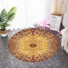 Нескользящий круглый меховой коврик, винтажный моющийся ковер, коврик для стула, спальни, кухни, декор из овчины