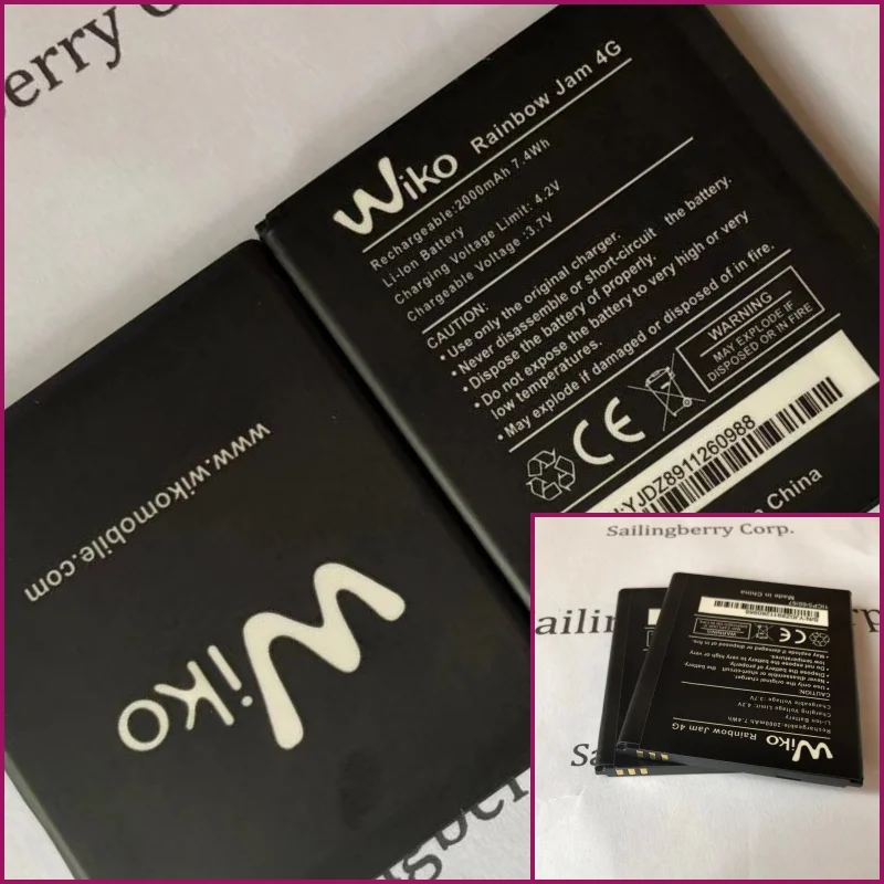 

Battery suitable for WIKO mobile with battery model Rainbow Jam 4G