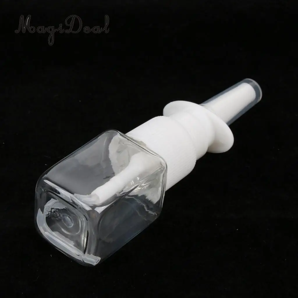 20pcs Square Plastic Empty Refillable Nasal Spray Bottles for Travel Party School Outdoor Trip  10ml