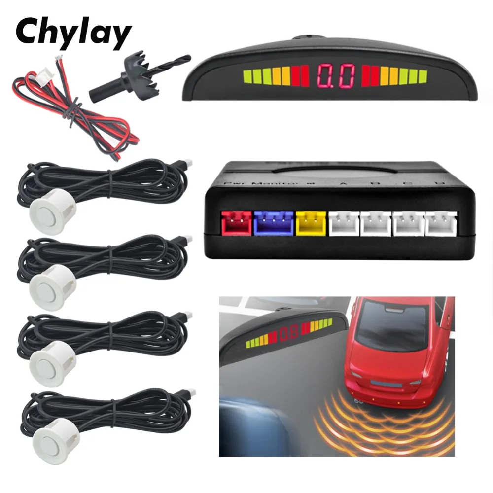 

Auto Parktronic Car Parking Sensor with 4 sensors Reverse Backup Radar Monitor Backlight Display Car Detector System