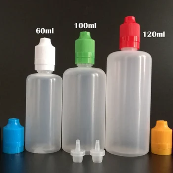 

LDPE Refillable Bottles for E liquid 60ml 100ml 120ml Long Pen Shape Plastic Droppe Bottle With Tamper Evident Cap for E juice