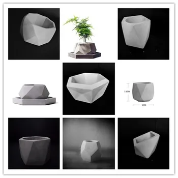 

3D Ceramic Clay Bottle Vase Craft Mould DIY Cement Planter Casting Silicone Mold Concrete Flower Pot molds