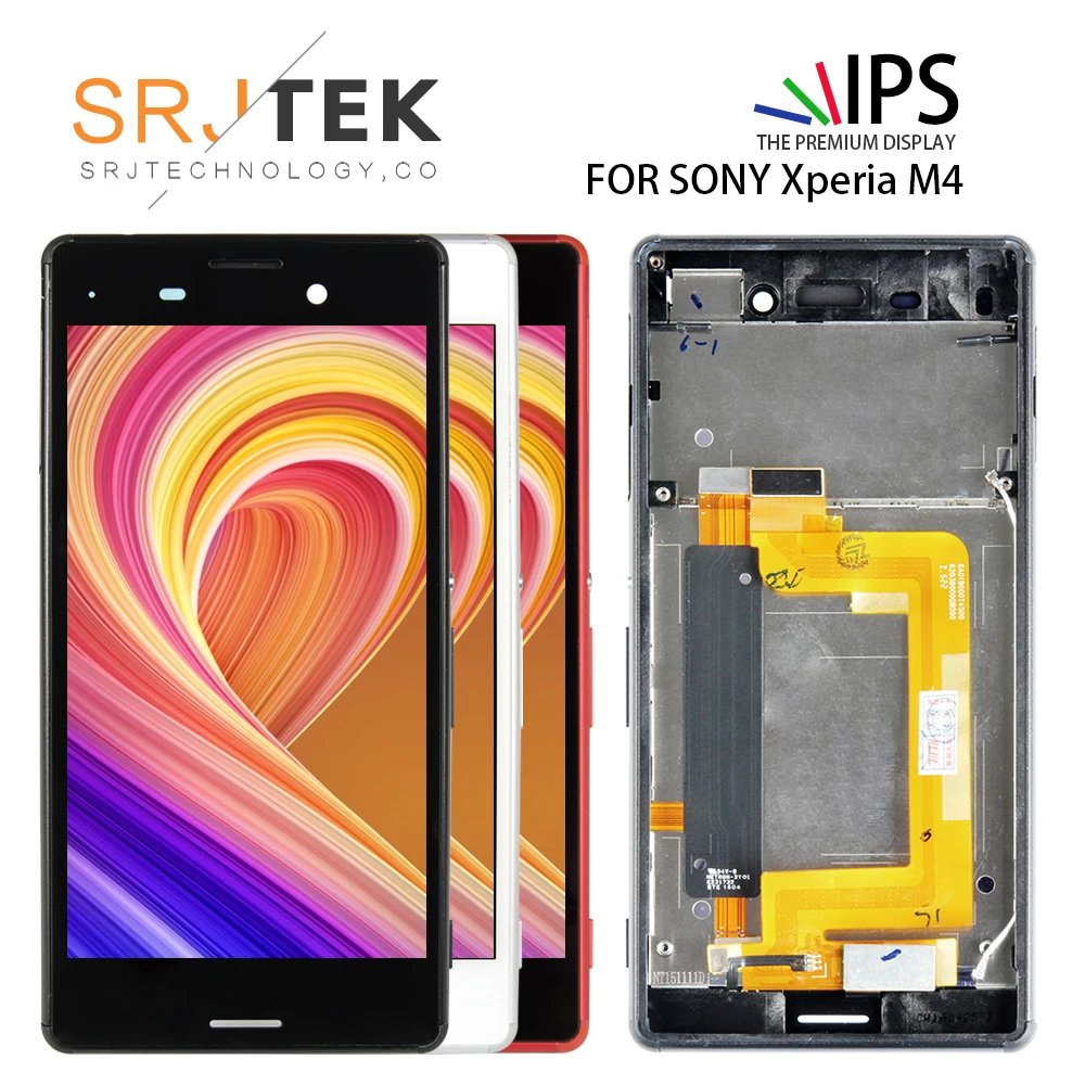 LCD Display Touch Screen Digitizer 5.0&quot For Sony Xperia M4 Aqua E2303 E2306 E2353 E2312 E2333 E2363 Assembly / With Frame | Мобильные