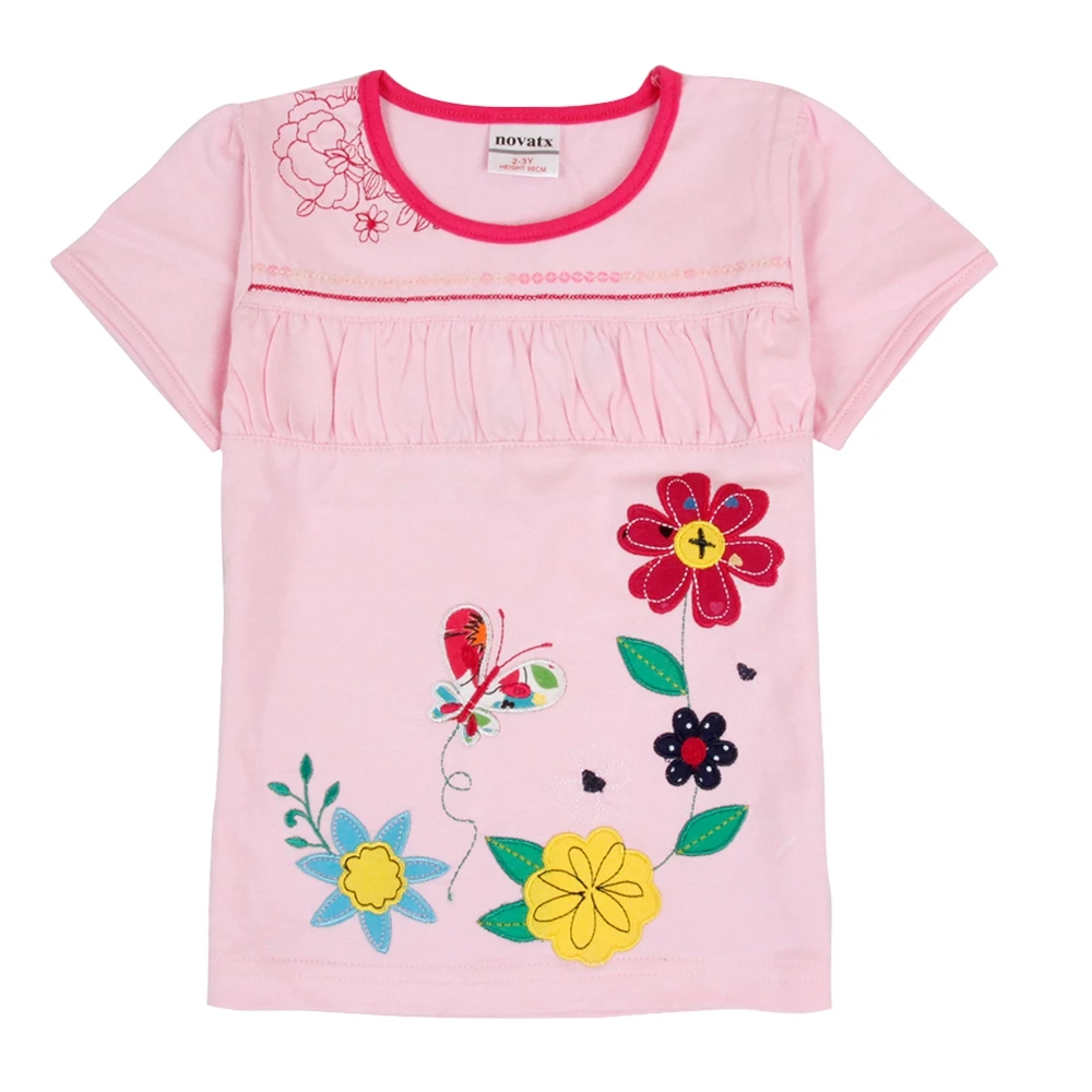 JUXINSU My Baby/Летняя хлопковая футболка в полоску с короткими рукавами для девочек футболка для девочек с принтом из мультфильма «Мой Маленький Пони» футболки для детей от 1 года до 8 лет