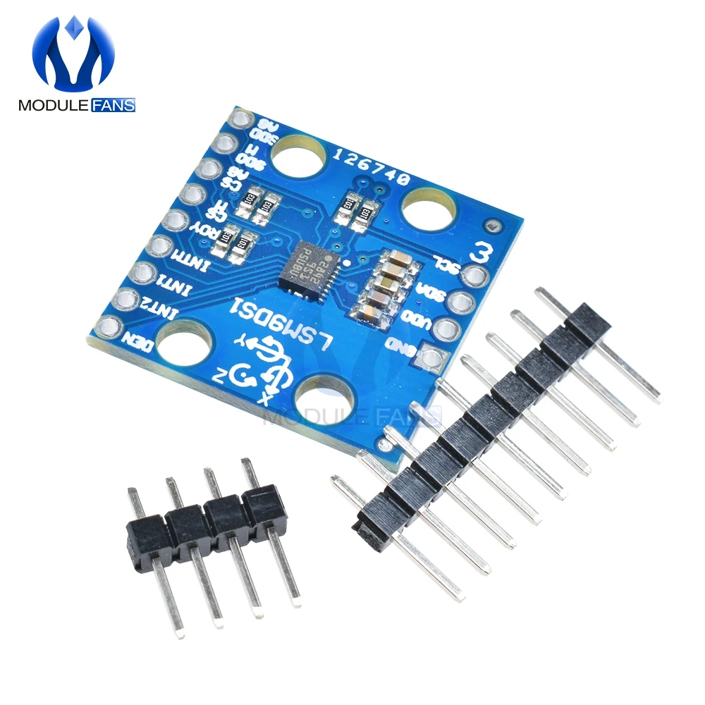 LSM9DS1 9-axis Сенсор Модуль Девять ось IMU акселерометр гироскоп магнитометр GY-LSM9DS1 I2C SPI для Arduino