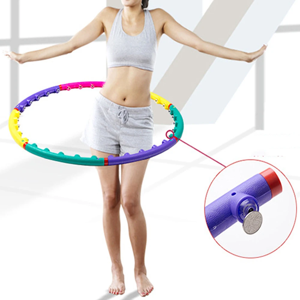 Йога талии упражнения для похудения спортивные обручи массажные петли кольцо для гимнастики жесткие трубки круг для женщин уменьшить вес фитнес оборудование