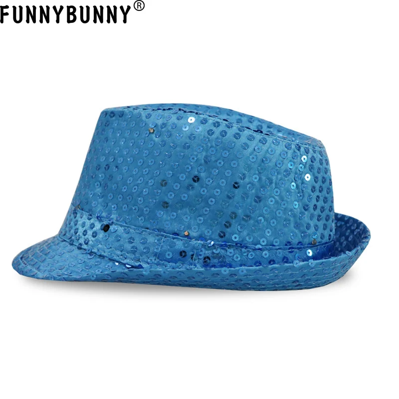 FUNNBUNNY 2 шт. дБ светодиодный фонарик Fedora Шляпа Унисекс красочные подходит для