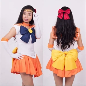 

Anime The Sailor Moon Minako Aino Cosplay Costume Full Set Halloween Stage Party New Fashion Figure Cosplay Suit Drop Ship