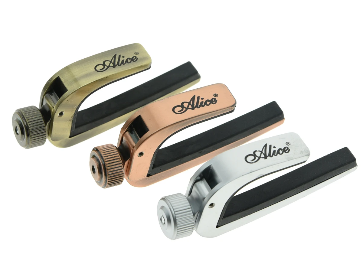 Pack of 3 Alice Zinc Alloy Adjustable Light Guitar Capo Guitar Quick