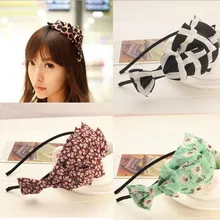 2016 Novo 12 Estilos de Cabelo Arcos Hairbands Acessório de Cabelo Elegante Cheveux Patchwork Faixa de Cabelo Headwear Ornamento Do Cabelo Das Mulheres Impresso