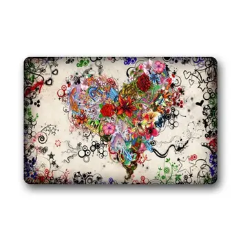 

Decorative Happy Valentine's Day Doormat for Drying Wet Feet Dirt and Dust