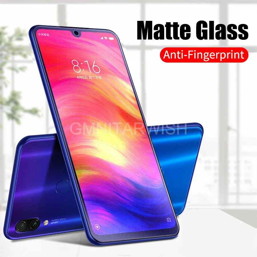 

Matte Frosted Tempered Glass For Xiaomi Redmi Note 8 7 6 5 Pro S2 Y2 6A Anti-Fingerprint Screen Protector Film