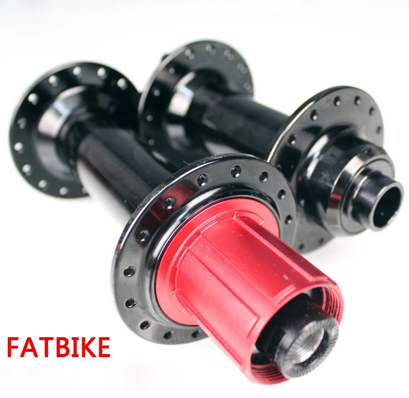 Fat Bike Hubs 32 holes Black Red color Bearing V brake front 15*135mm
