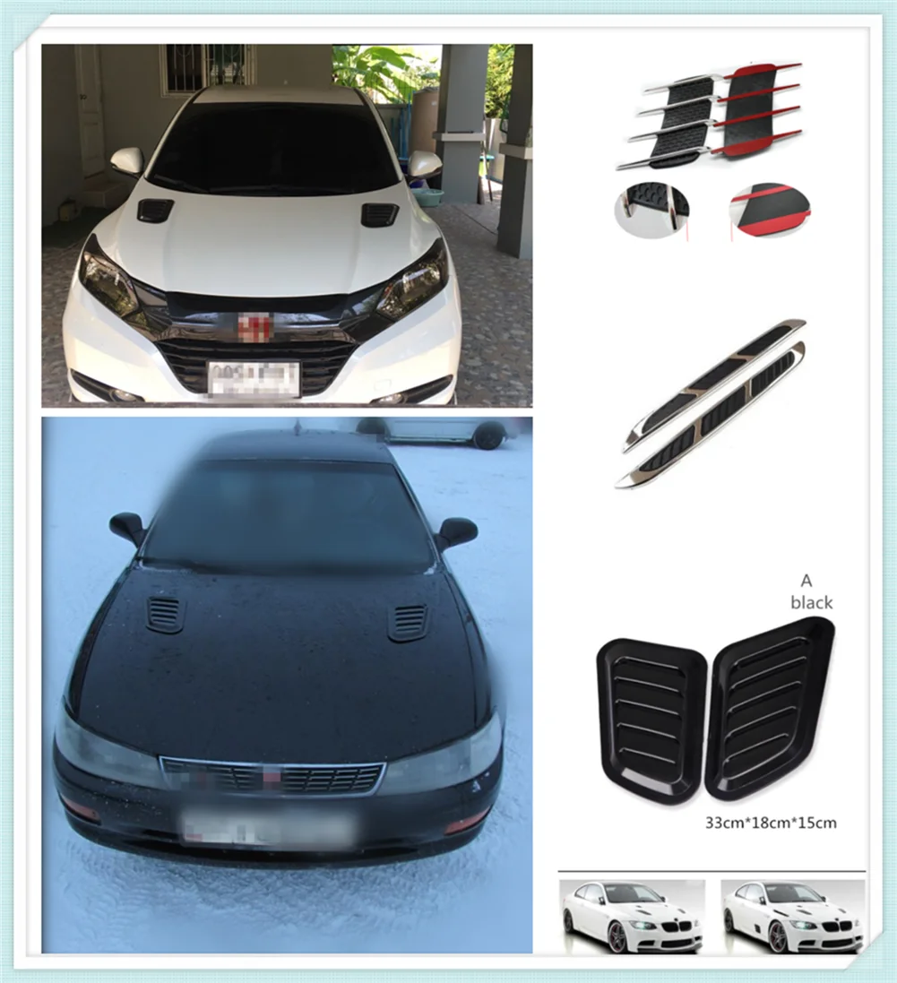 

universal 2Pcs car modification simulation hood car network sticker for Honda City OSM FC Small PUYO Element Step REMIX CRV