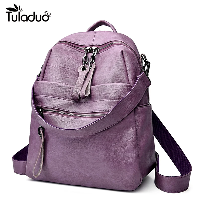 Повседневное рюкзак женская мода женские кожаные рюкзаки Back Pack обувь для девочек