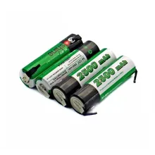 Soshine AA NiMH 2500mAh 1,2 V аккумуляторная батарея с вкладкой точечной сварки батареи