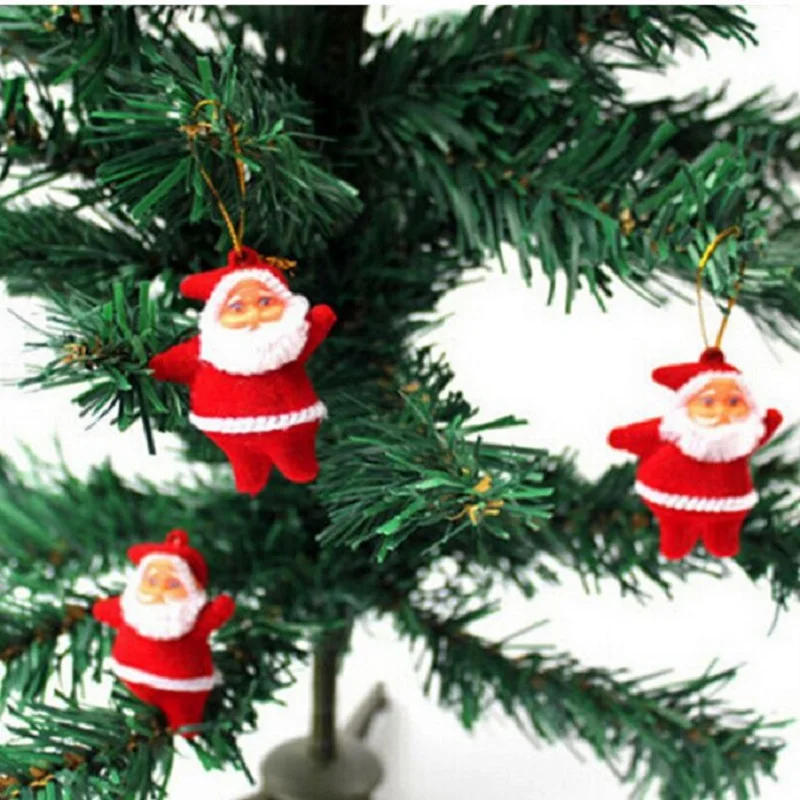 

5Pcs Christmas Ornaments Kawaii Red Santa Claus Christmas Hanging Pendants Home Decor Christmas Tree Decorations For Party Xmas