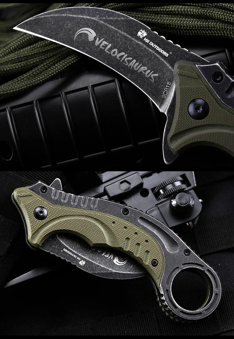 HX складной нож karambit для активного отдыха, охотничьи инструменты cs go, карманный нож, ganzo, тактические ножи для повседневного использования, инструмент для кемпинга