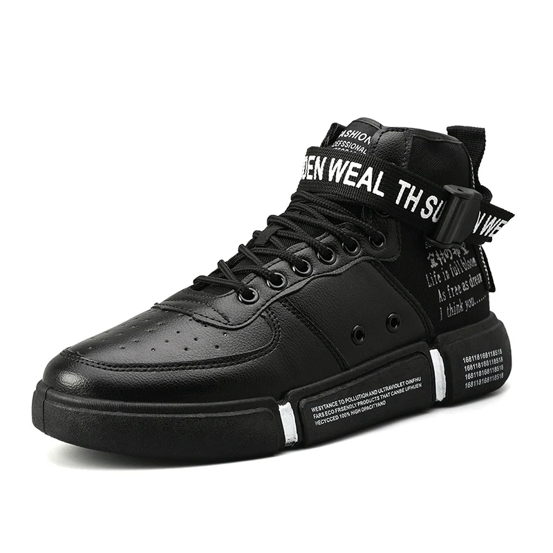 

Trend Hot Sale Men's Fashion Walkingl Shoes High Top Sneakers 2019 Spring New Men Shoes High Quality Comfortable Sports Shoes