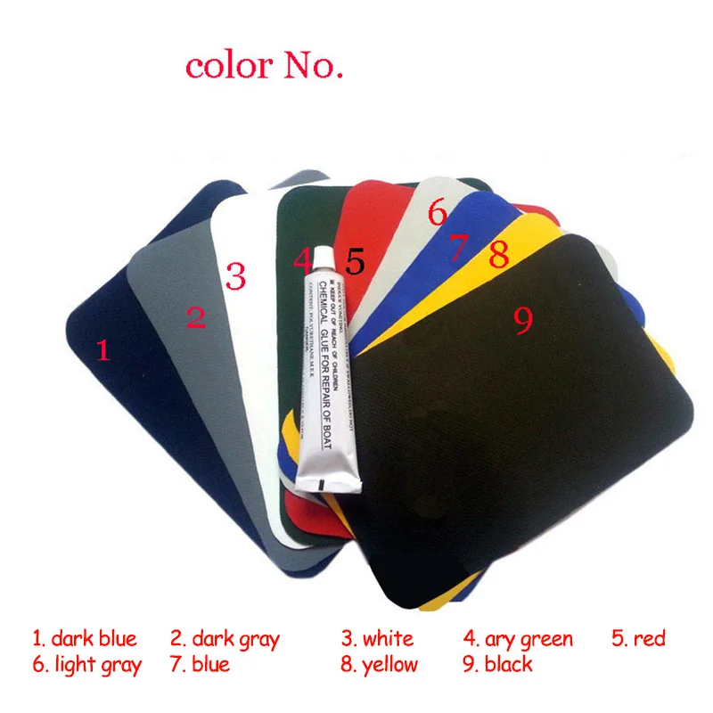 Inflatable Kayak Boat Dinghy Rib Canoe Waterproof PVC Repair Patch Kit 20 x 13cm 9 Colors Available Free gift Glue|boat dinghy|inflatable kayakkayak