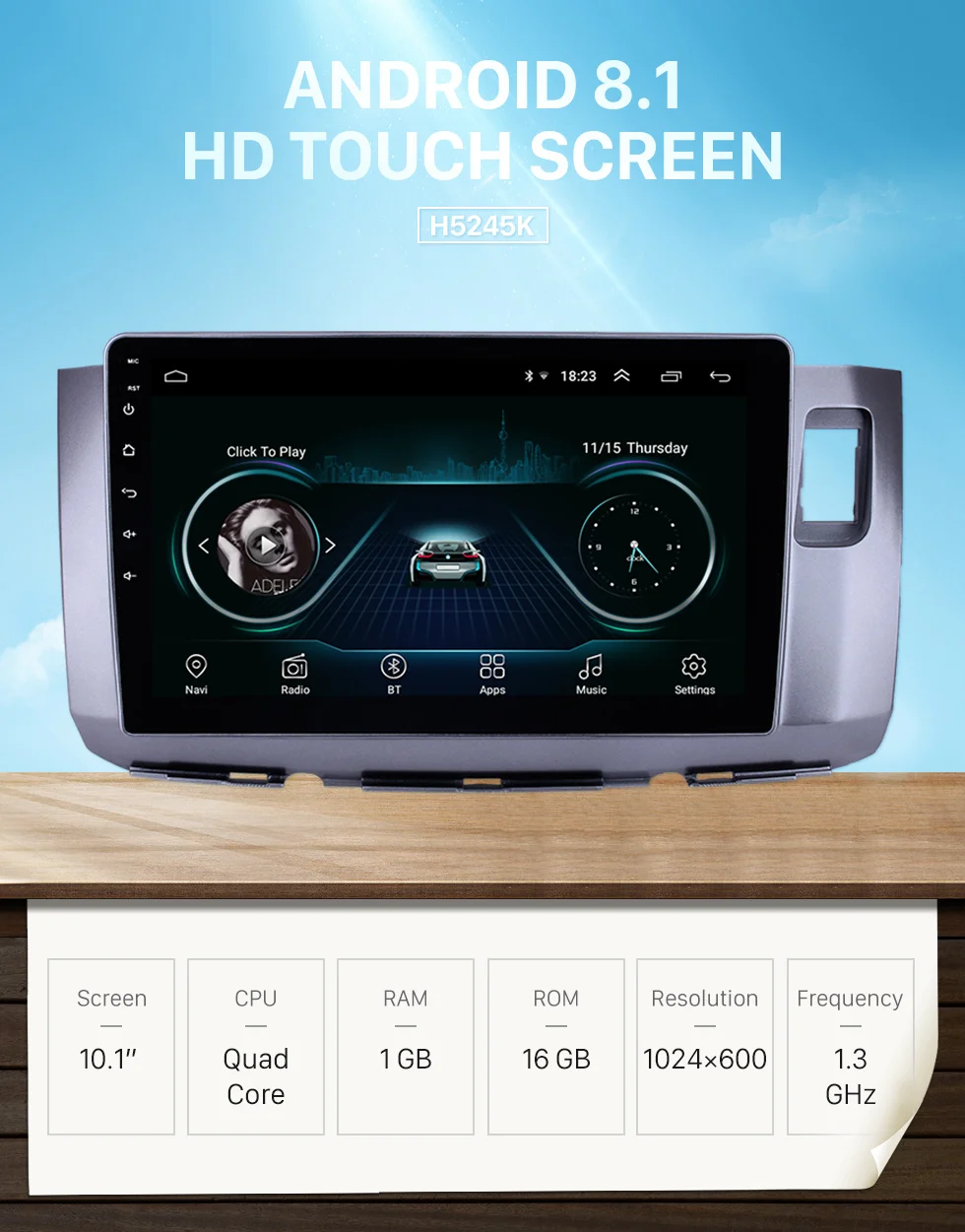Excellent Harfey 10.1 inch Android 8.1 Auto Stereo Car GPS Radio for Perodua Alza 2010 with Bluetooth WIFI AUX support Carplay SWC TPMS 0