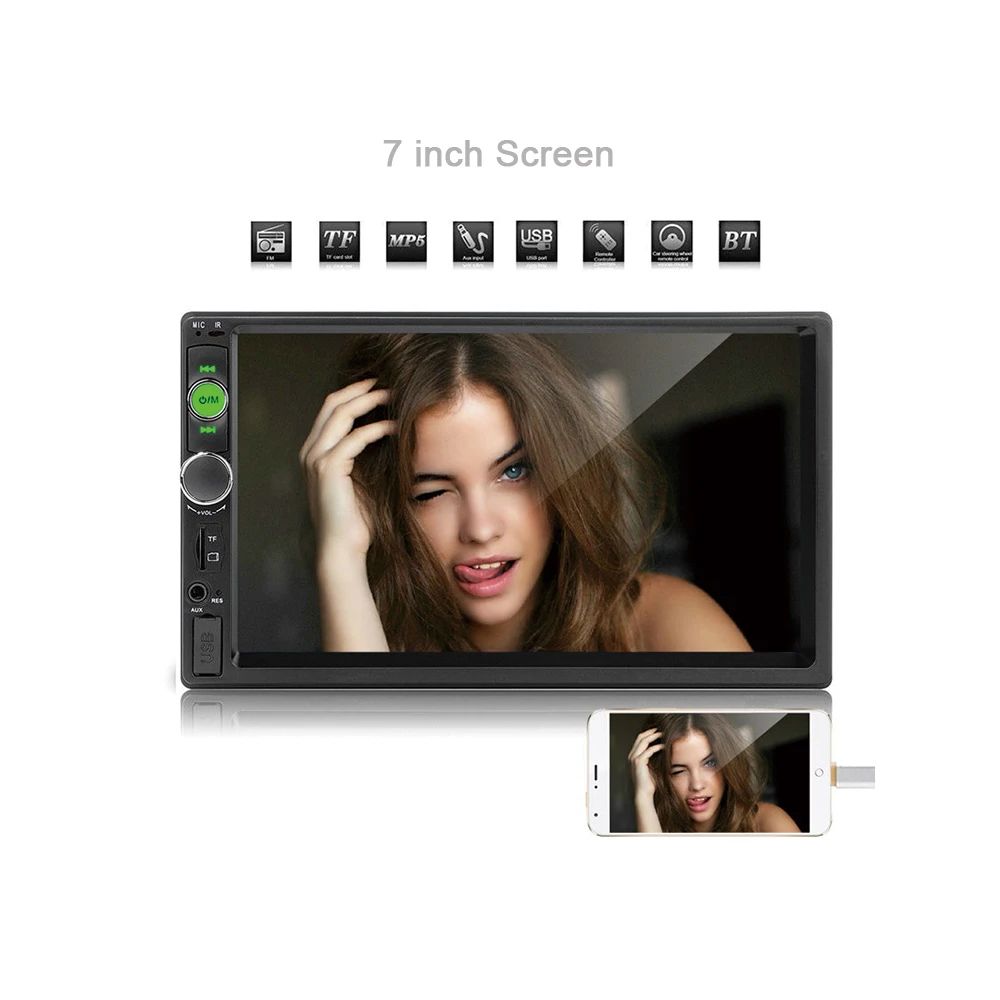 

7" 2 din Car Radio Bluetooth Touch Screen MP5 Android Car Player HD 1080P Support Steering Wheel Control 2din Android Universal