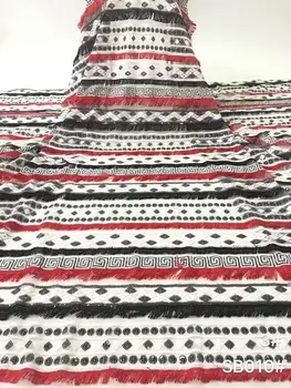 

nice looking feather embroidery tulle mesh lace fabric yaking-5.1108 with good quality for party dress