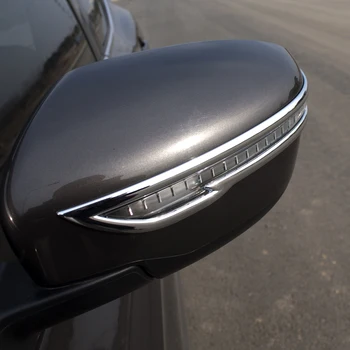 

For Nissan X-Trail T32 car accessories Rearview Mirror Trim Frame Cover Decorative ABS chrome X trail 2014 to 2018