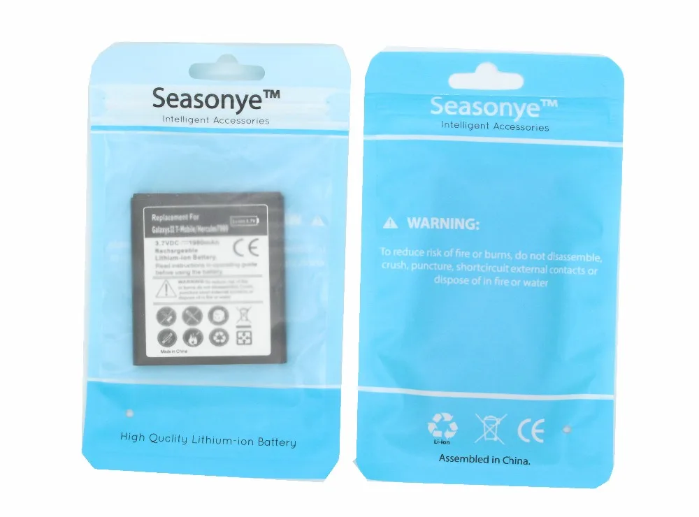 Seasonye 10 шт./лот 1980 мАч EB-L1D7IBA / U EB585157VK A Сменный аккумулятор для Samsung Galaxy SII S II S2 2 T989 i515