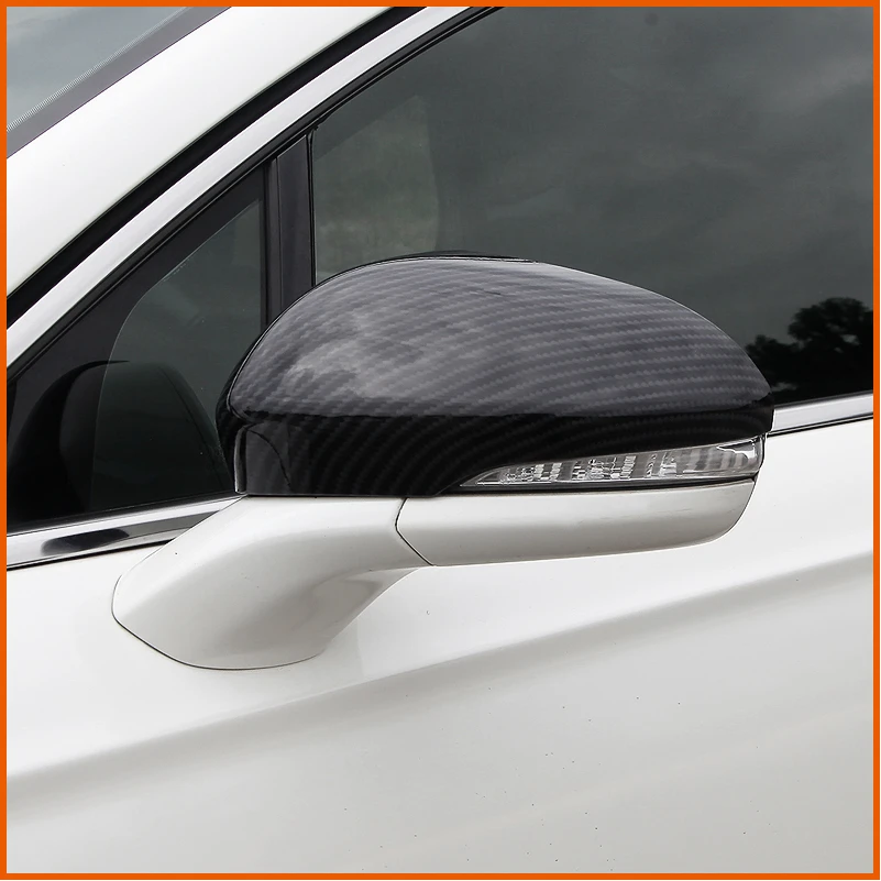 

FOR Ford Mondeo For Fusion 2013 2014 2015 2016 ABS Red ABS Carbon fibre Print DOOR SIDE-VIEW WING REARVIEW MIRROR COVER TRIM