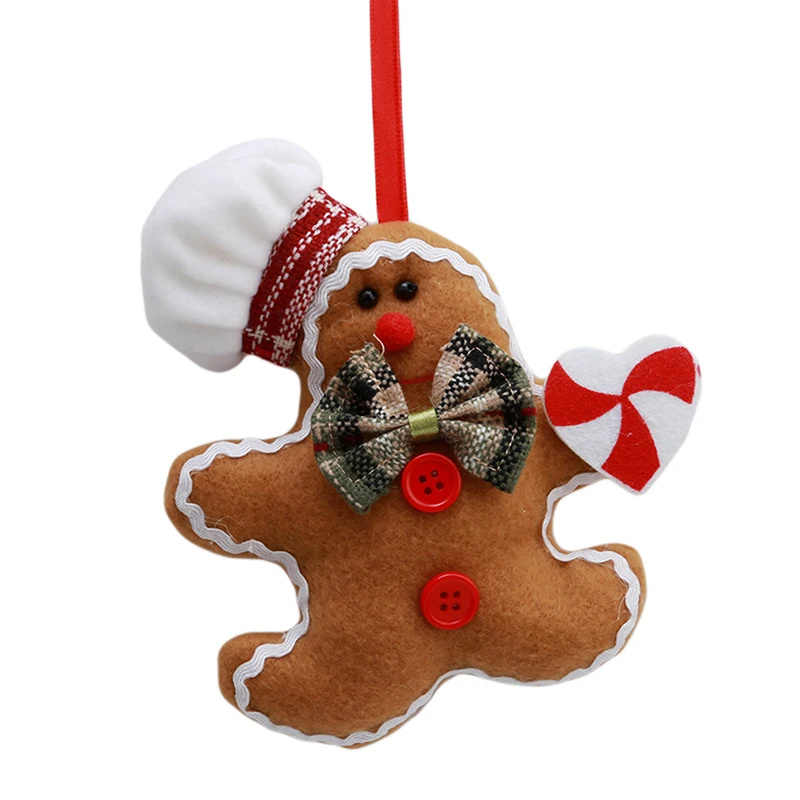 1 шт. Рождество рисунок Имбирный пряник человек украшения фестиваля Xmas Tree Висячие