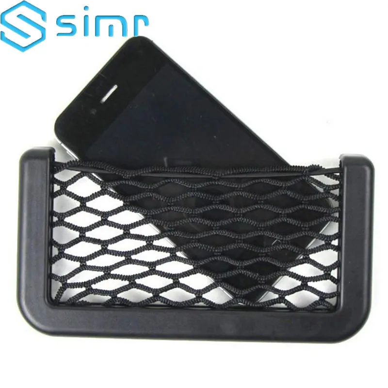 Viechle Door Organizer Back Seat cellphone Stand sticky Holder Pocket Wall Net Bag Black Viechle Door Organizer Back Seat cellphone Stand sticky Holder Pocket Wall Net Bag Black