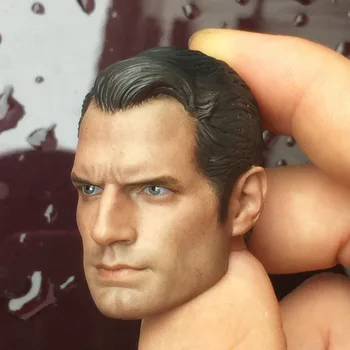 

1/6 Scale Carl-Ayr the guardian of justice Superman Head Carving Sculpt Version Model Short Hair Headplay for 12" Action Figure