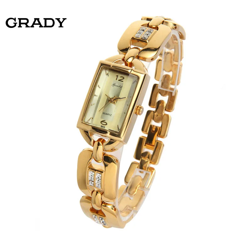 

Waterproof gold plated bracelet wristwatches 3atm IPG IPS wrist watches watched for women