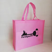 500 шт/партия 40x35Hx15cm пользовательские Экологически чистые многоразовые 90 г нетканые продуктовые хозяйственные Tote рекламные сумки для выставки