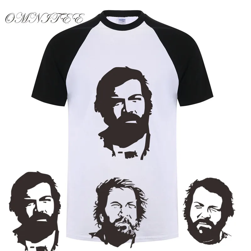 

Omnitee New Summer BUD SPENCER T Shirts Fashion O-neck Cotton Short Sleeve Bud T-Shirt Mens Clothing