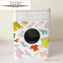 Zakka металлическая шайба машина моделирование ящик для хранения для ванной комнаты носки белая жестяная коробка 15*15*21 см