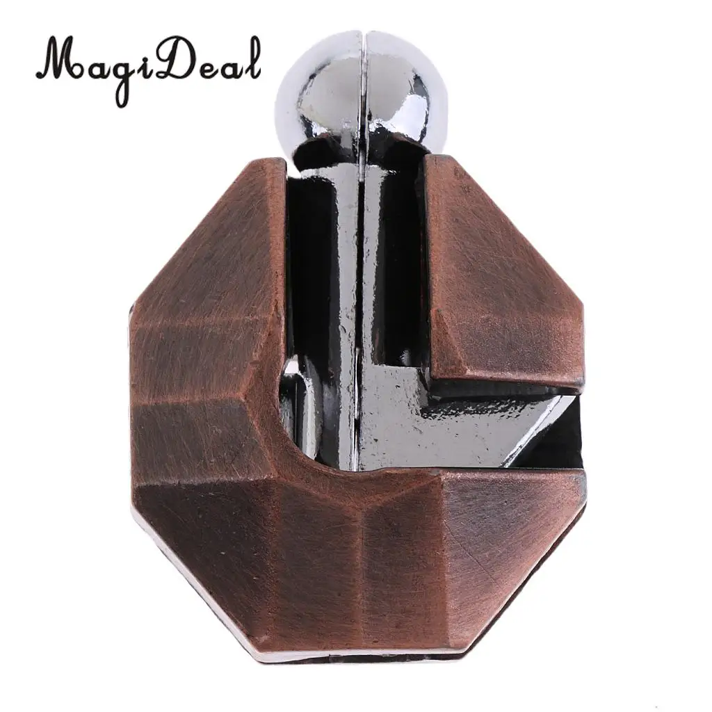 MagiDeal Alloy Shell Lock Puzzle Classic Metal Brain Teaser IQ EQ Test Intellgence Toy Gift for Adults Children Kids