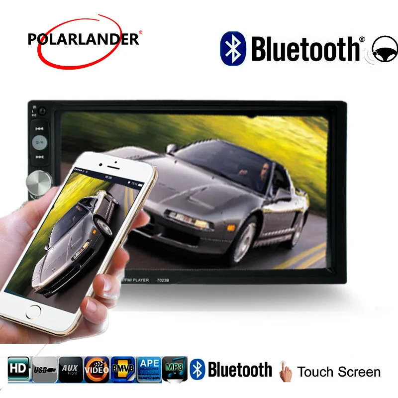 

2 Din HD Car Radio 7" inch MP5 Player Bluetooth Rear View Camera Touch Screen FM USB Mirror Link For Android Phone Automagnitol