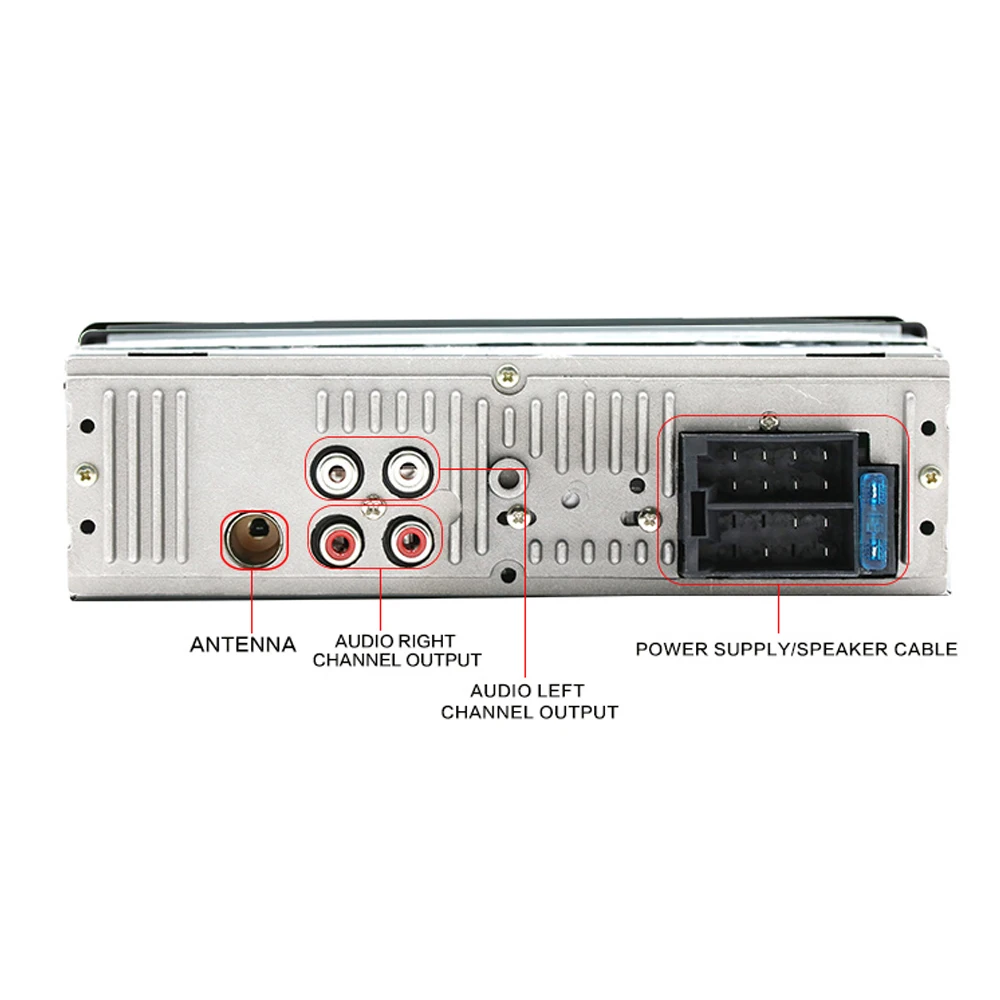 AMPrime JSD-520 Car Radio Bluetooth 12V In-dash 1 Din Stereo Autoradio Player AUX-IN MP3 FM Receiver SD USB SD Car audio Player