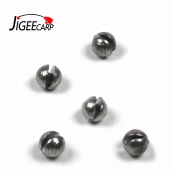 

JIGEECARP 100PCS Carp Fishing Q Ring Clip Angling Round Lead Weight Split Shot Carp Fishing Open Bite Clip Lead Sinkers 1B-7B