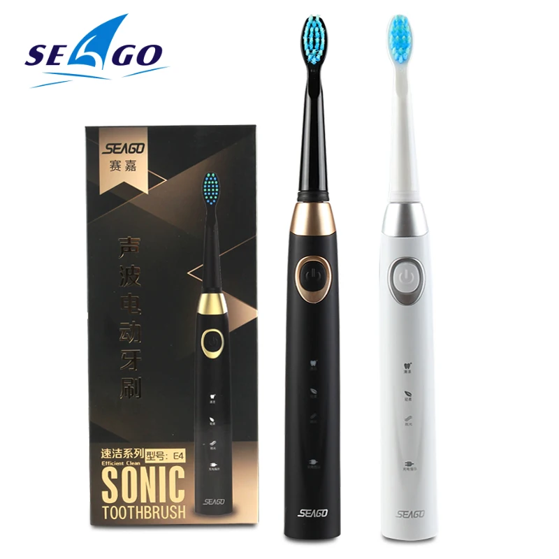 SEAGO Electric Toothbrush Rechargeable Electronic Toothbrush Sonic Automatic Toothbrush Adult Smart Electric Teeth Brush E4