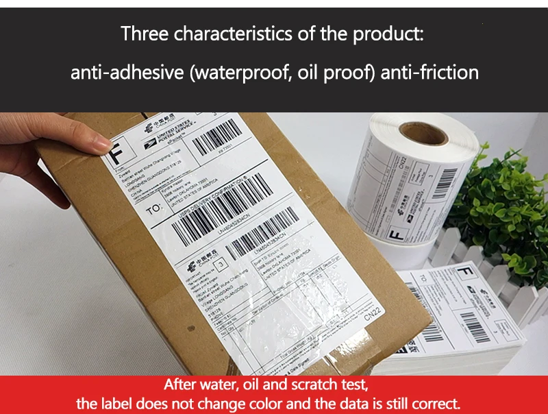 4x6 Inches Shipping Lable Thermal Paper 100X150MM 330 PCS Adhesive Stickers use for Thermal Shipping Printer