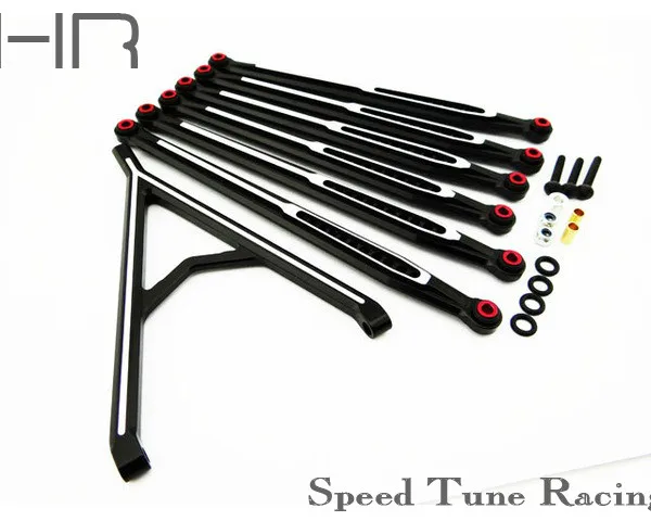 

2018 Hot Racing optional upgrade aluminum link set for 12.3" (313mm) wheelbase Axial SCX10 vehicles. NEW