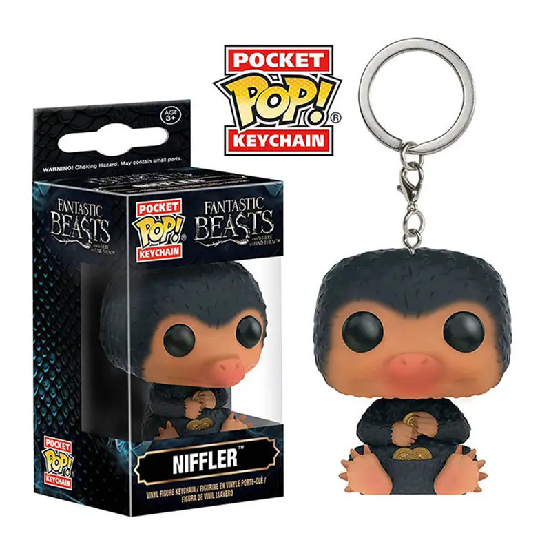 Funko POP CARTOON TOYS VENOM STITCH NIFFLER ALIEN HARRY POTTER DEKU KEYCHAIN PVC ACTION FIGURE COLLECTION TOYS FOR CHILDREN GIFT