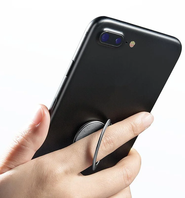 Ультра-тонкий металлический палец кольцо Мобильный телефон Смартфон подставка для iPhone XS 8 настенная поддержка мобильного телефона держатель для автомобиля крепление стенд
