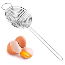 Egg Yolk Separator,Stainless Steel Filter Egg Sieve,Egg Yolk White Divider Separator,Egg Strainer,Kitchen Utility Gadget dihe egg separator