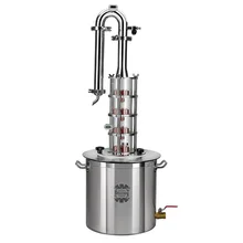 Alambique de cobre Inoxidable Barril de Cerveza Espíritus Caldera Kit 33L/8.7gal