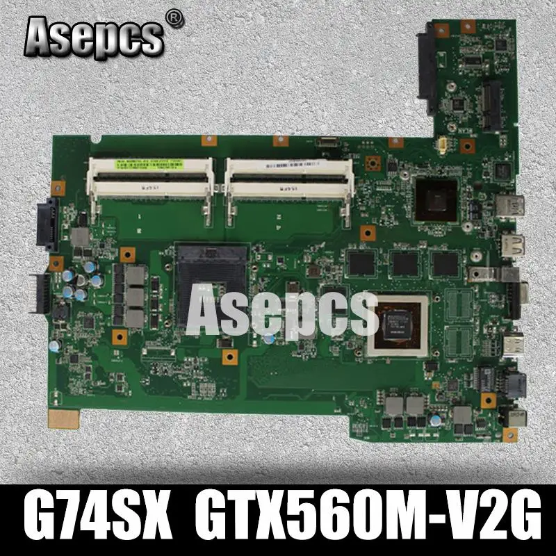 Asepcs G74SX материнская плата для ноутбука For Asus G74S G74 тестовая оригинальная 2D GTX560M-V2G