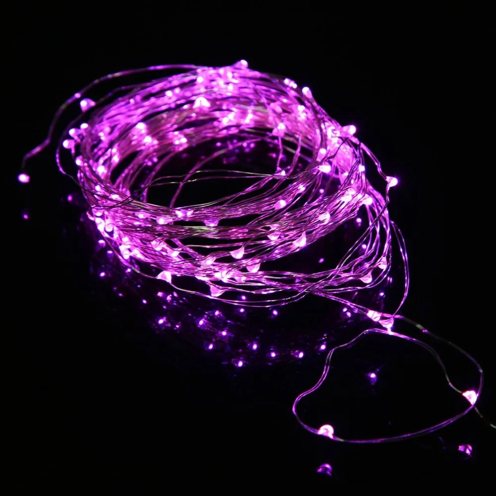 

10M Copper Silver Wire 100 LED String lights Waterproof Holiday lighting For Fairy Christmas Tree Wedding Party Decoration
